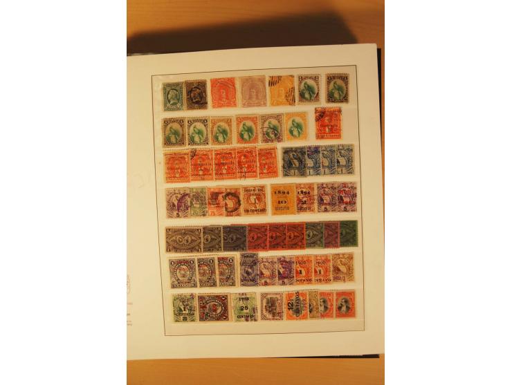 1862/1985 (ca.), ungebrauchte, postfrische und gestempelte Zusammenstellung mit etlichen Briefen und Ganzsachen von Costa Ric