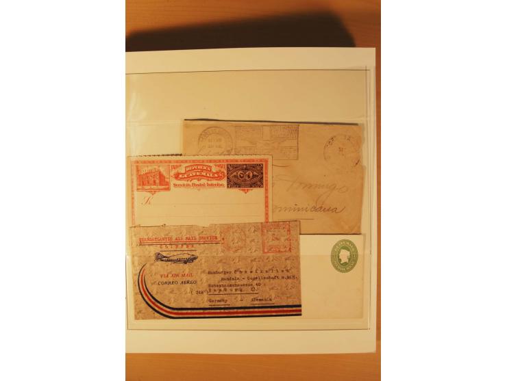 1862/1985 (ca.), ungebrauchte, postfrische und gestempelte Zusammenstellung mit etlichen Briefen und Ganzsachen von Costa Ric