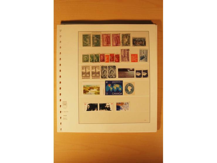 1853/1991 (ca.), ungebrauchte, postfrische und gestempelte Zusammenstellung Canada sowie etwas USA incl. UNO New York mit Bl.