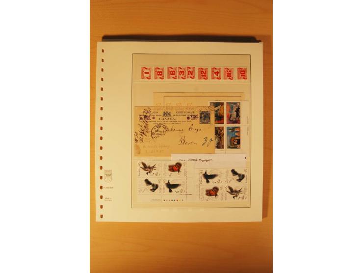 1853/1991 (ca.), ungebrauchte, postfrische und gestempelte Zusammenstellung Canada sowie etwas USA incl. UNO New York mit Bl.