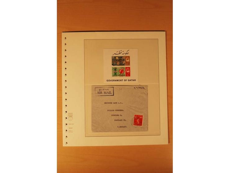 NAHER OSTEN: 1935/88 (ca.), ungebrauchte, postfrische und gestempelte Zusammenstellung von u.a. Aden, Israel, Oman und Quatar