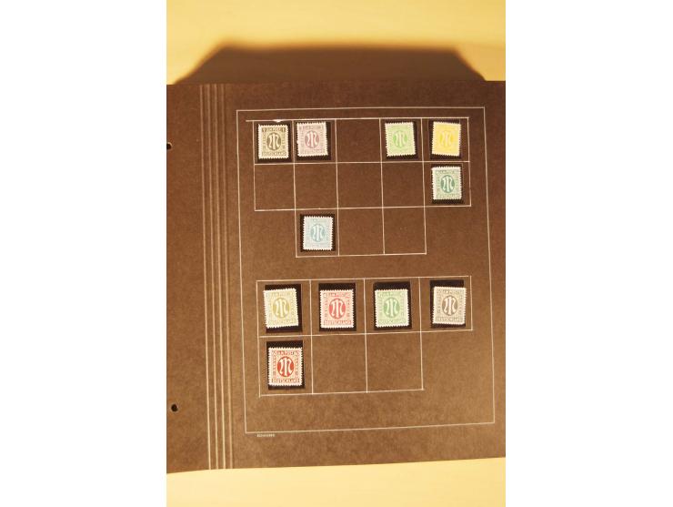 1859/1980 (ca.), postfrischer, ungebrauchter und gestempelter Posten, dabei Sammlung Bund mit Posthorn, Berlin mit Bl.1, Fran
