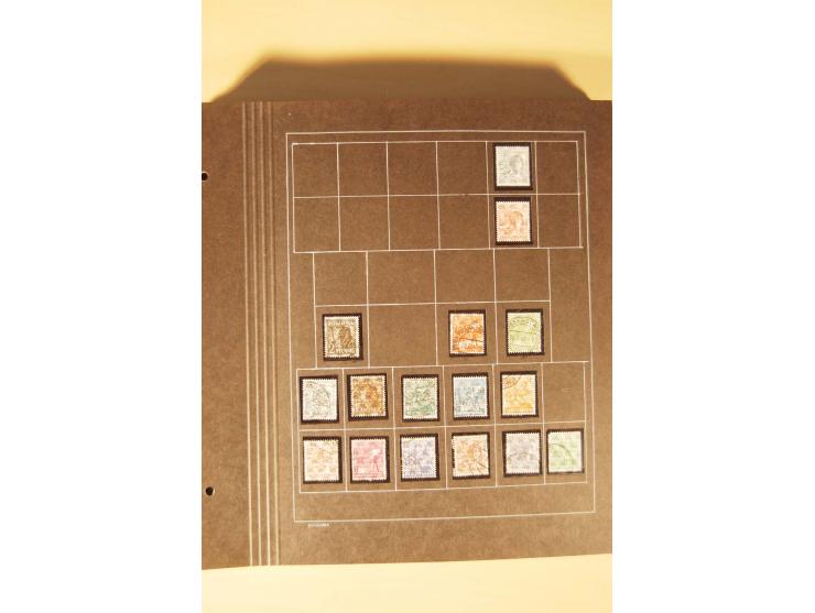 1859/1980 (ca.), postfrischer, ungebrauchter und gestempelter Posten, dabei Sammlung Bund mit Posthorn, Berlin mit Bl.1, Fran