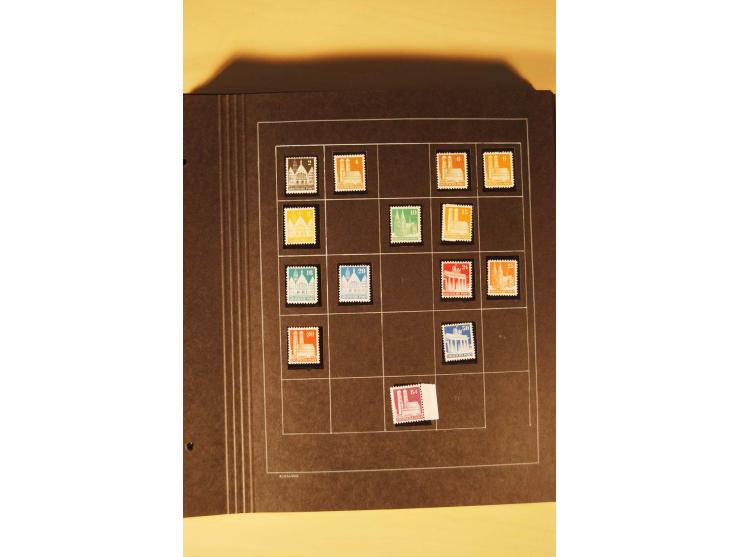 1859/1980 (ca.), postfrischer, ungebrauchter und gestempelter Posten, dabei Sammlung Bund mit Posthorn, Berlin mit Bl.1, Fran