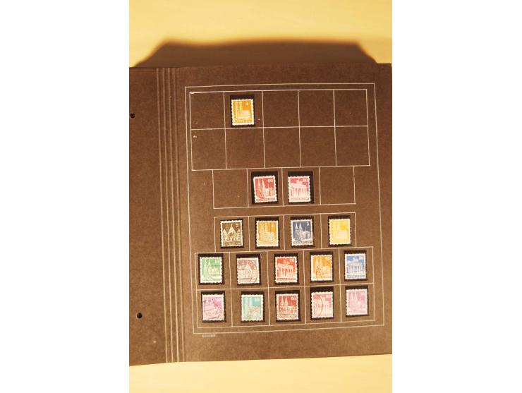 1859/1980 (ca.), postfrischer, ungebrauchter und gestempelter Posten, dabei Sammlung Bund mit Posthorn, Berlin mit Bl.1, Fran