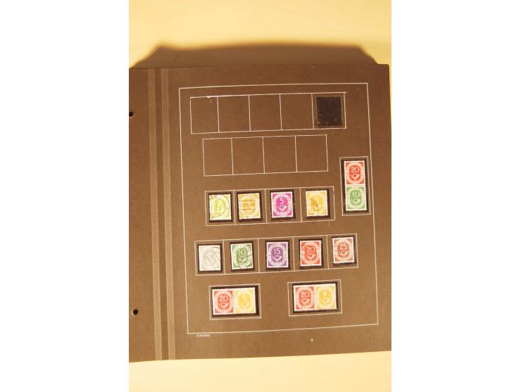 1859/1980 (ca.), postfrischer, ungebrauchter und gestempelter Posten, dabei Sammlung Bund mit Posthorn, Berlin mit Bl.1, Fran