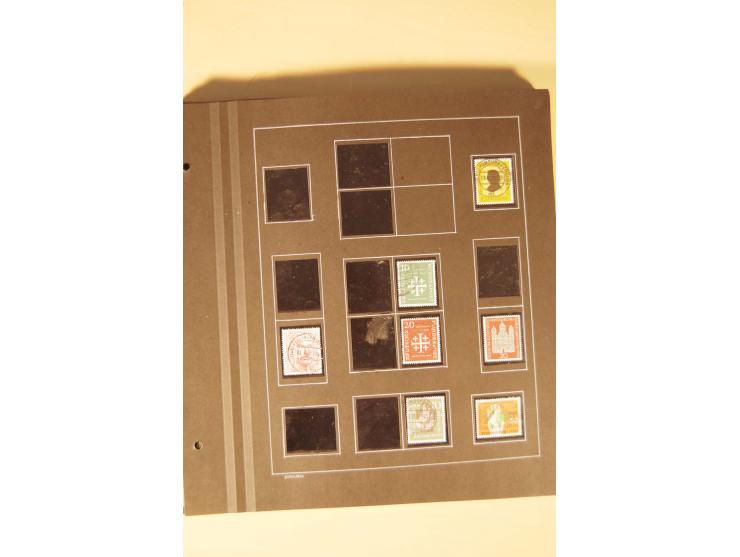 1859/1980 (ca.), postfrischer, ungebrauchter und gestempelter Posten, dabei Sammlung Bund mit Posthorn, Berlin mit Bl.1, Fran