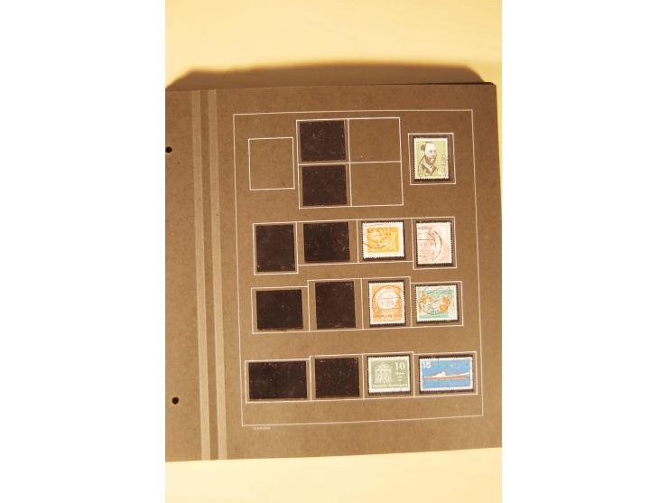 1859/1980 (ca.), postfrischer, ungebrauchter und gestempelter Posten, dabei Sammlung Bund mit Posthorn, Berlin mit Bl.1, Fran