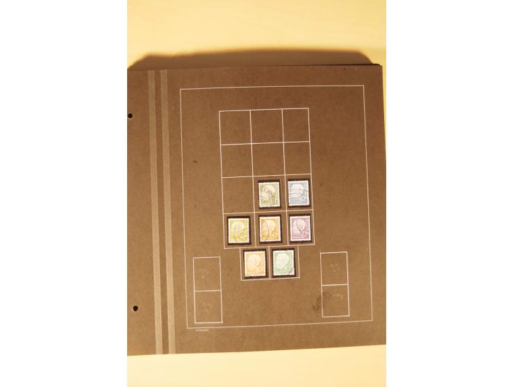 1859/1980 (ca.), postfrischer, ungebrauchter und gestempelter Posten, dabei Sammlung Bund mit Posthorn, Berlin mit Bl.1, Fran