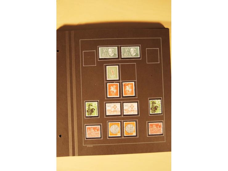 1859/1980 (ca.), postfrischer, ungebrauchter und gestempelter Posten, dabei Sammlung Bund mit Posthorn, Berlin mit Bl.1, Fran