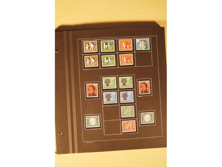 1859/1980 (ca.), postfrischer, ungebrauchter und gestempelter Posten, dabei Sammlung Bund mit Posthorn, Berlin mit Bl.1, Fran