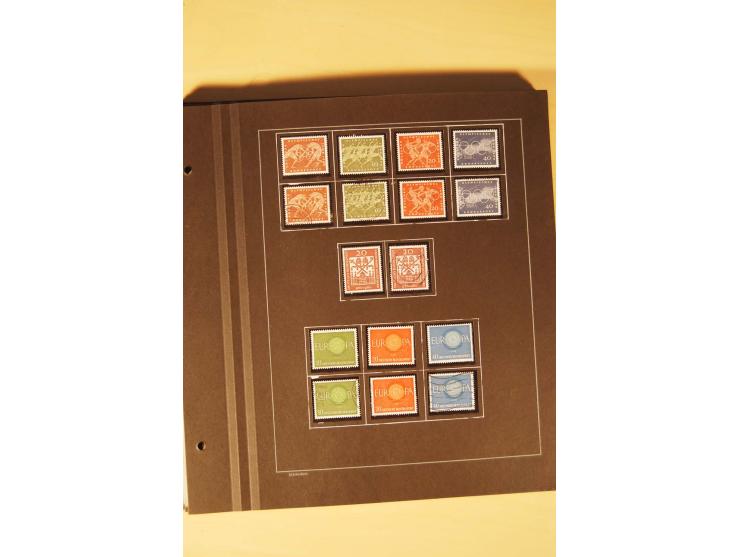 1859/1980 (ca.), postfrischer, ungebrauchter und gestempelter Posten, dabei Sammlung Bund mit Posthorn, Berlin mit Bl.1, Fran