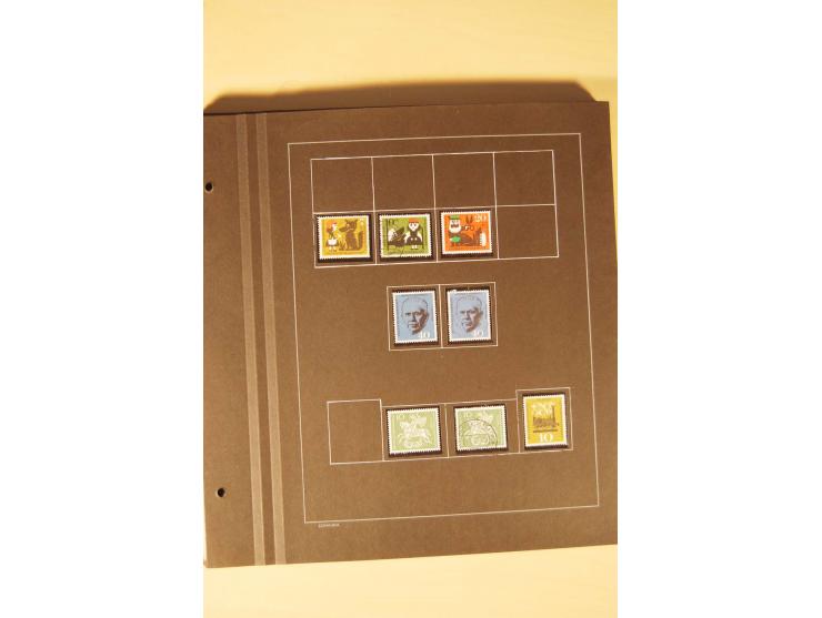 1859/1980 (ca.), postfrischer, ungebrauchter und gestempelter Posten, dabei Sammlung Bund mit Posthorn, Berlin mit Bl.1, Fran