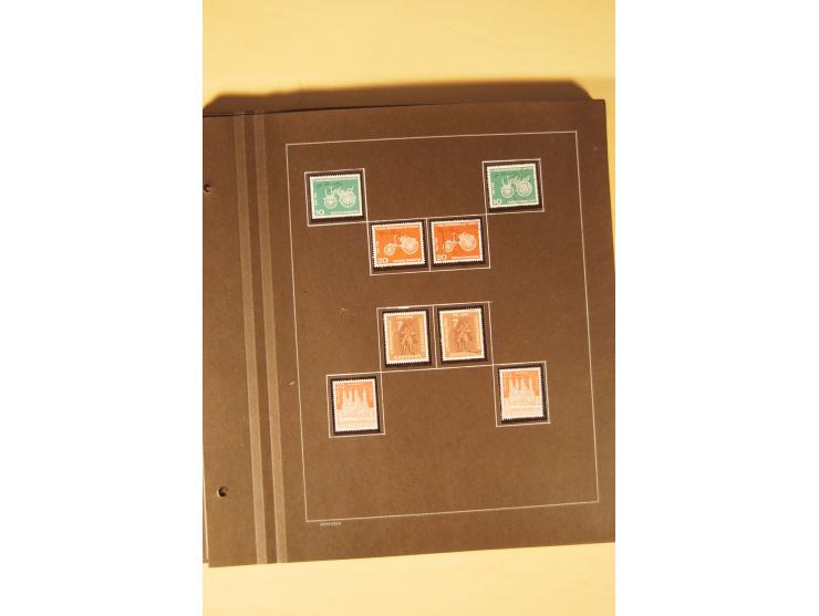 1859/1980 (ca.), postfrischer, ungebrauchter und gestempelter Posten, dabei Sammlung Bund mit Posthorn, Berlin mit Bl.1, Fran