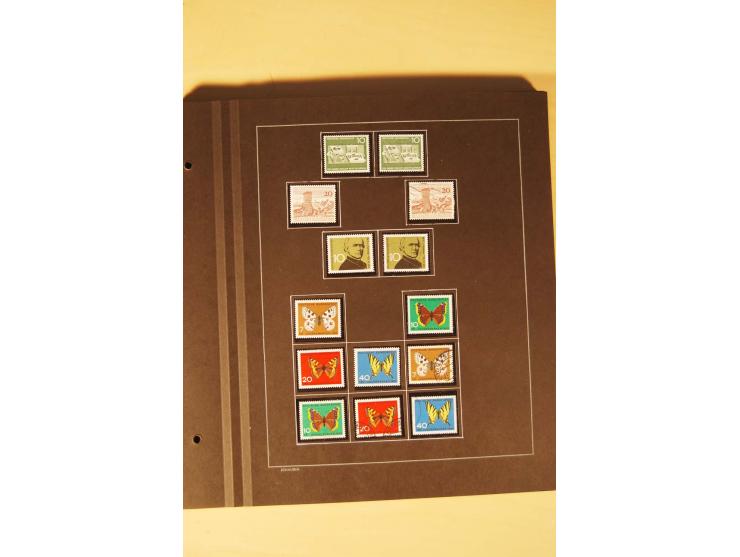 1859/1980 (ca.), postfrischer, ungebrauchter und gestempelter Posten, dabei Sammlung Bund mit Posthorn, Berlin mit Bl.1, Fran