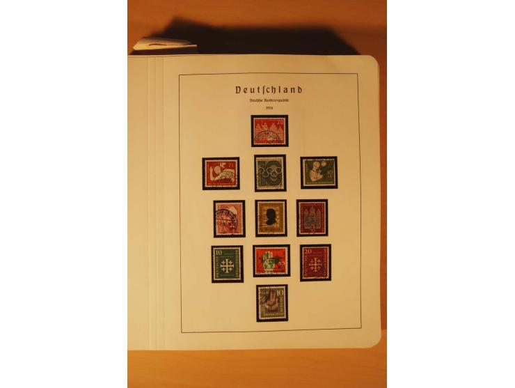 1859/1980 (ca.), postfrischer, ungebrauchter und gestempelter Posten, dabei Sammlung Bund mit Posthorn, Berlin mit Bl.1, Fran