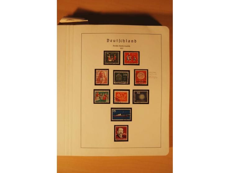 1859/1980 (ca.), postfrischer, ungebrauchter und gestempelter Posten, dabei Sammlung Bund mit Posthorn, Berlin mit Bl.1, Fran