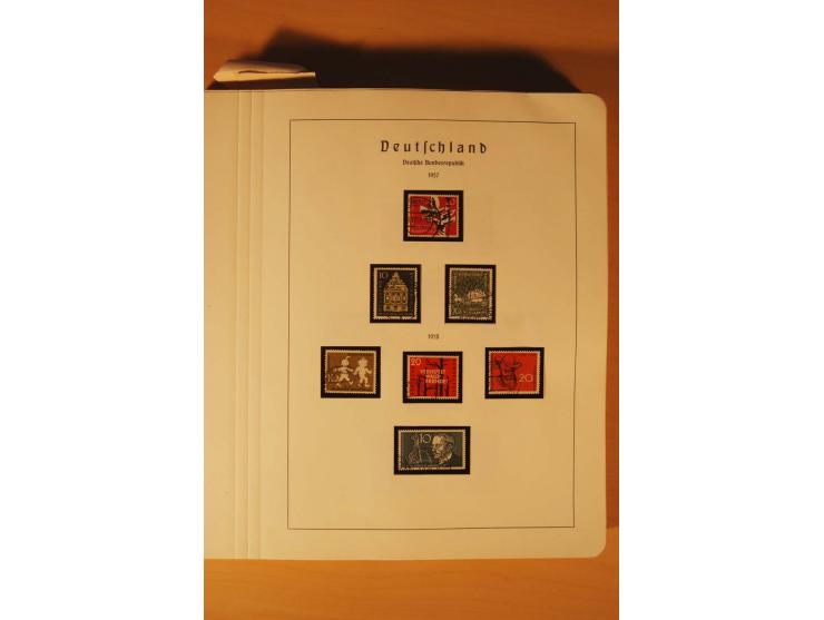 1859/1980 (ca.), postfrischer, ungebrauchter und gestempelter Posten, dabei Sammlung Bund mit Posthorn, Berlin mit Bl.1, Fran