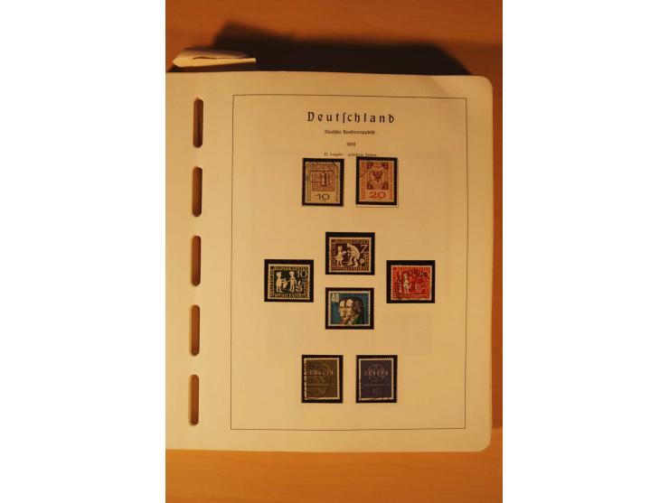 1859/1980 (ca.), postfrischer, ungebrauchter und gestempelter Posten, dabei Sammlung Bund mit Posthorn, Berlin mit Bl.1, Fran