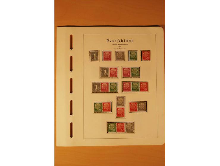 1859/1980 (ca.), postfrischer, ungebrauchter und gestempelter Posten, dabei Sammlung Bund mit Posthorn, Berlin mit Bl.1, Fran