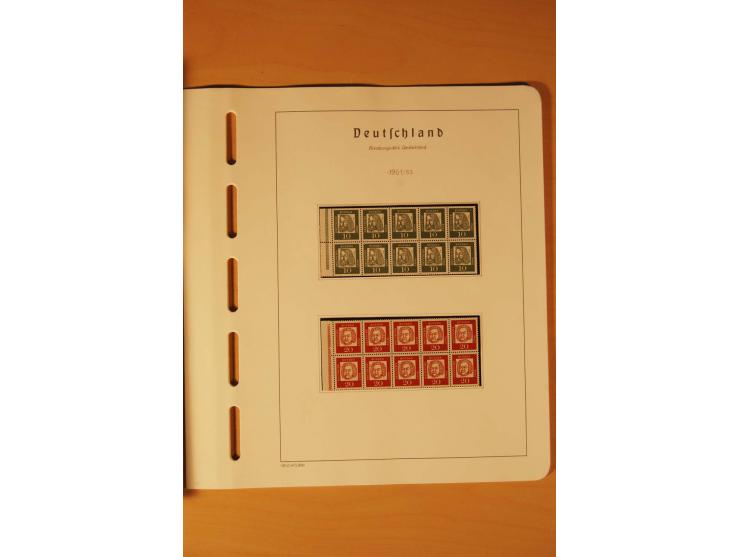 1859/1980 (ca.), postfrischer, ungebrauchter und gestempelter Posten, dabei Sammlung Bund mit Posthorn, Berlin mit Bl.1, Fran