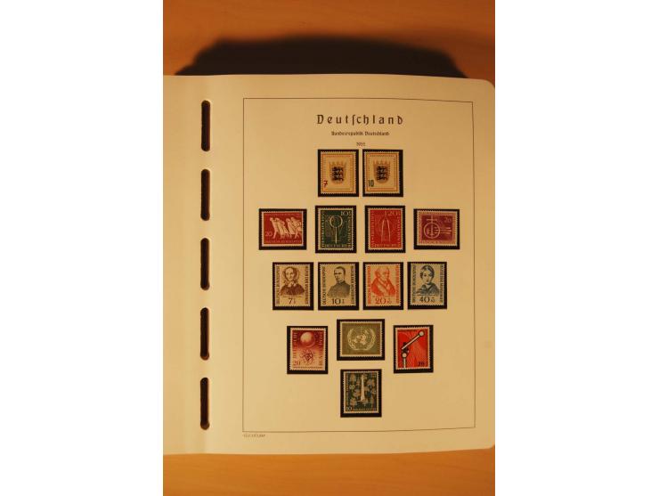 1859/1980 (ca.), postfrischer, ungebrauchter und gestempelter Posten, dabei Sammlung Bund mit Posthorn, Berlin mit Bl.1, Fran