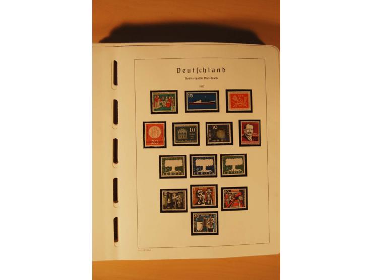1859/1980 (ca.), postfrischer, ungebrauchter und gestempelter Posten, dabei Sammlung Bund mit Posthorn, Berlin mit Bl.1, Fran