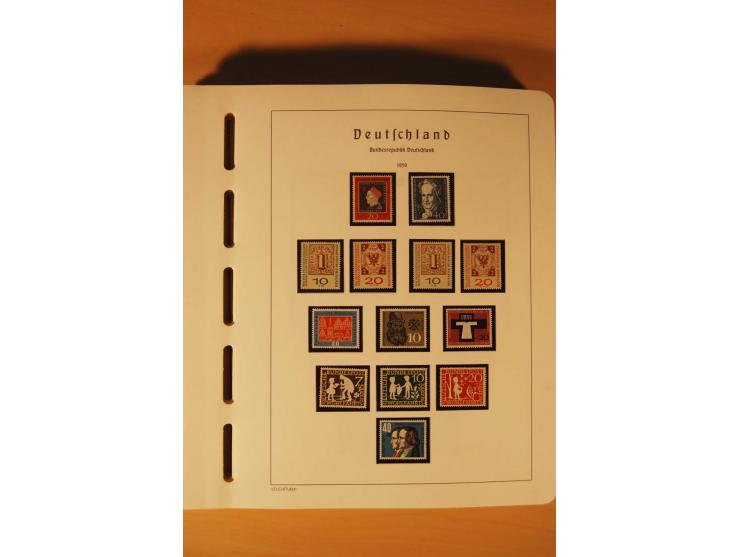 1859/1980 (ca.), postfrischer, ungebrauchter und gestempelter Posten, dabei Sammlung Bund mit Posthorn, Berlin mit Bl.1, Fran