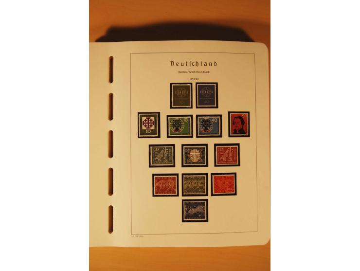 1859/1980 (ca.), postfrischer, ungebrauchter und gestempelter Posten, dabei Sammlung Bund mit Posthorn, Berlin mit Bl.1, Fran
