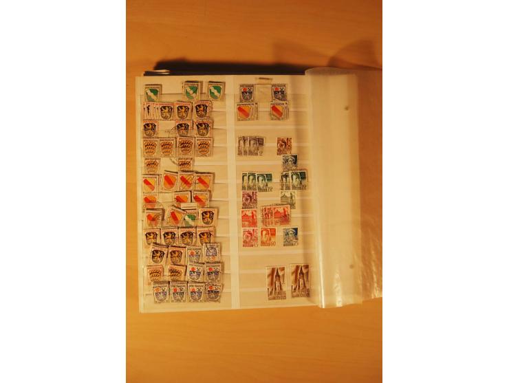 1859/1980 (ca.), postfrischer, ungebrauchter und gestempelter Posten, dabei Sammlung Bund mit Posthorn, Berlin mit Bl.1, Fran