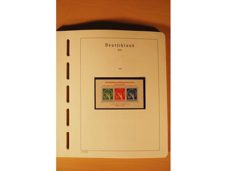 1859/1980 (ca.), postfrischer, ungebrauchter und gestempelter Posten, dabei Sammlung Bund mit Posthorn, Berlin mit Bl.1, Fran