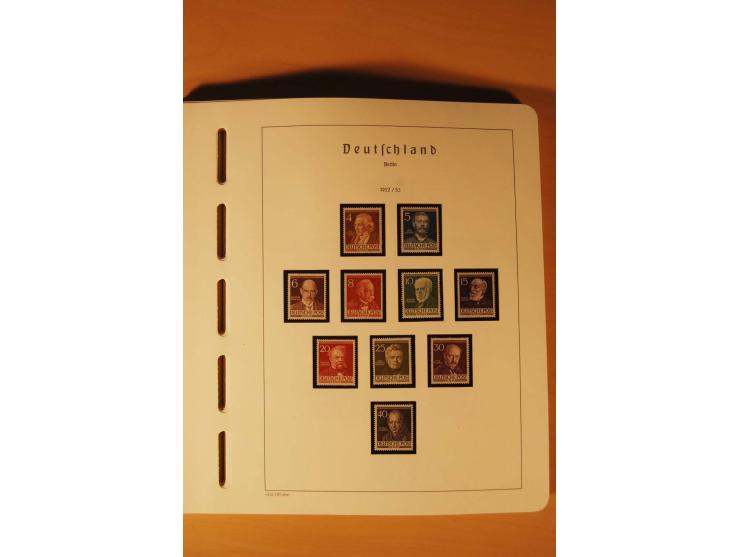 1859/1980 (ca.), postfrischer, ungebrauchter und gestempelter Posten, dabei Sammlung Bund mit Posthorn, Berlin mit Bl.1, Fran