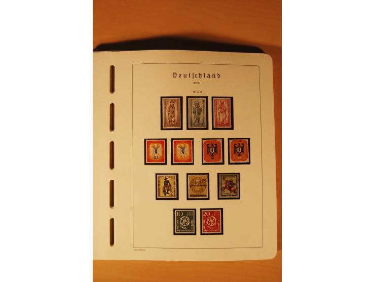 1859/1980 (ca.), postfrischer, ungebrauchter und gestempelter Posten, dabei Sammlung Bund mit Posthorn, Berlin mit Bl.1, Fran