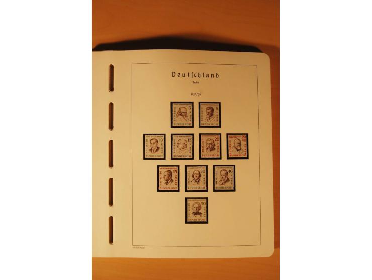 1859/1980 (ca.), postfrischer, ungebrauchter und gestempelter Posten, dabei Sammlung Bund mit Posthorn, Berlin mit Bl.1, Fran