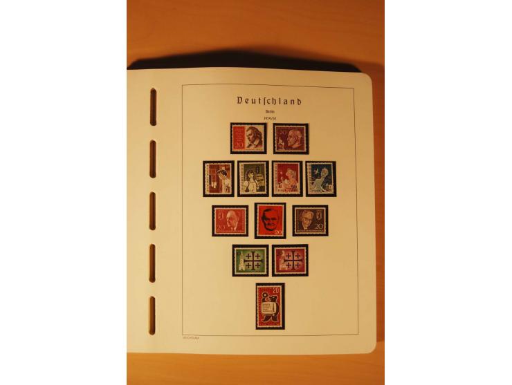 1859/1980 (ca.), postfrischer, ungebrauchter und gestempelter Posten, dabei Sammlung Bund mit Posthorn, Berlin mit Bl.1, Fran