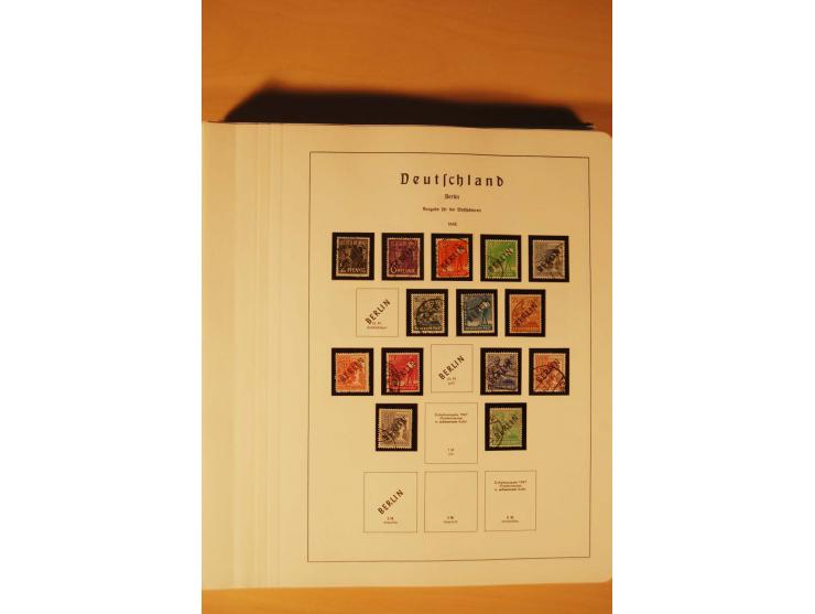 1859/1980 (ca.), postfrischer, ungebrauchter und gestempelter Posten, dabei Sammlung Bund mit Posthorn, Berlin mit Bl.1, Fran