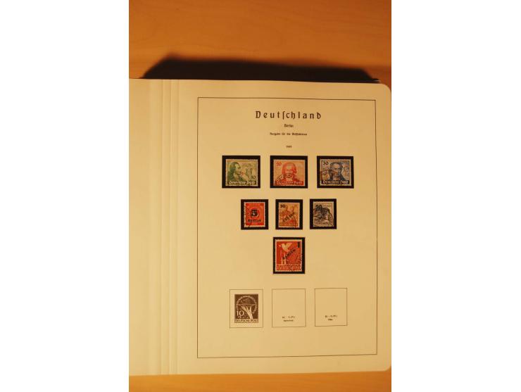 1859/1980 (ca.), postfrischer, ungebrauchter und gestempelter Posten, dabei Sammlung Bund mit Posthorn, Berlin mit Bl.1, Fran