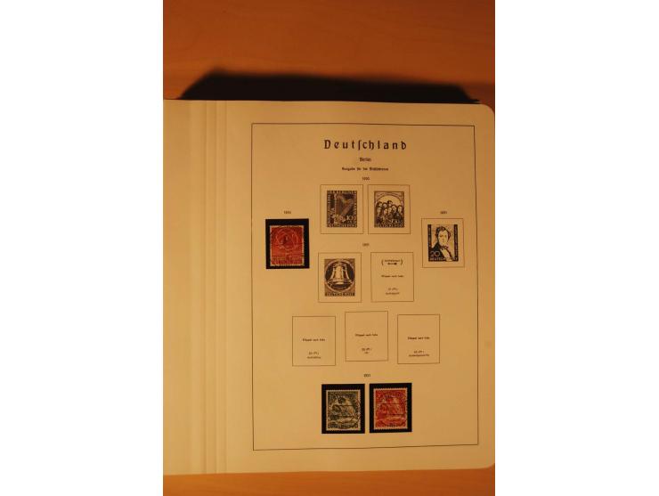 1859/1980 (ca.), postfrischer, ungebrauchter und gestempelter Posten, dabei Sammlung Bund mit Posthorn, Berlin mit Bl.1, Fran