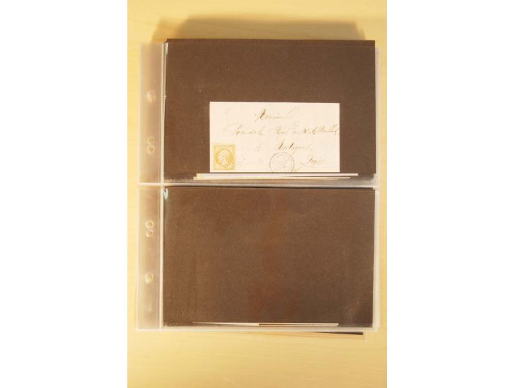  1855/1880, interessante Partie mit über 100 Briefen und Karten, dabei ein guter Teil Altitalien (Kirchenstaat, Parma und Tos