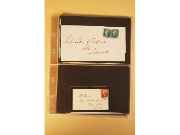  1855/1880, interessante Partie mit über 100 Briefen und Karten, dabei ein guter Teil Altitalien (Kirchenstaat, Parma und Tos