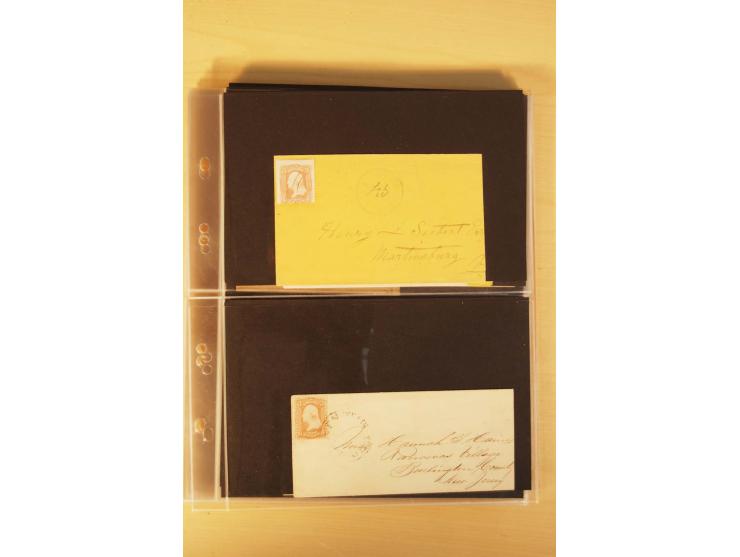  1855/1880, interessante Partie mit über 100 Briefen und Karten, dabei ein guter Teil Altitalien (Kirchenstaat, Parma und Tos
