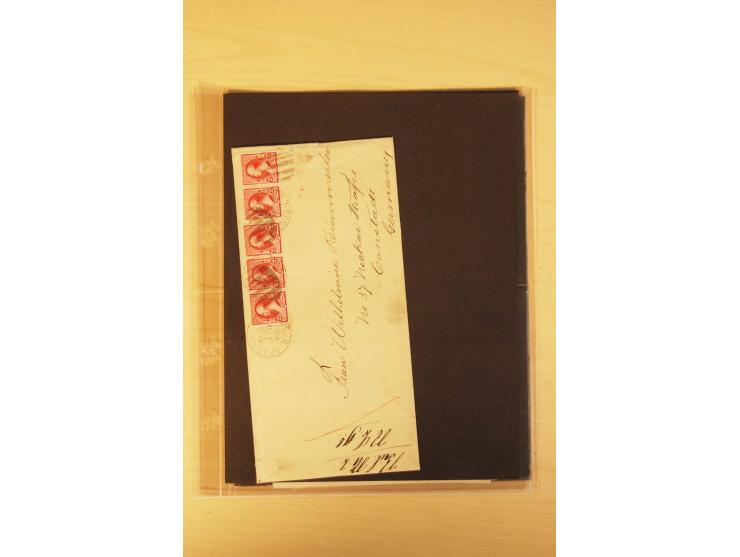  1855/1880, interessante Partie mit über 100 Briefen und Karten, dabei ein guter Teil Altitalien (Kirchenstaat, Parma und Tos