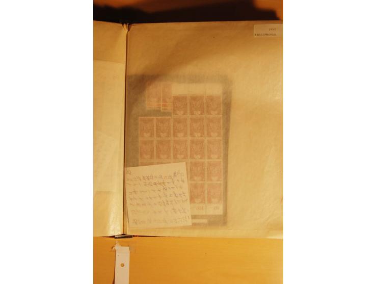 1956/92, riesiger postfrischer Bestand, dabei kpl. Jahrgänge, Bogen und Bogenteile, Kleinbogen, Blocks, Markenheftchen etc. (