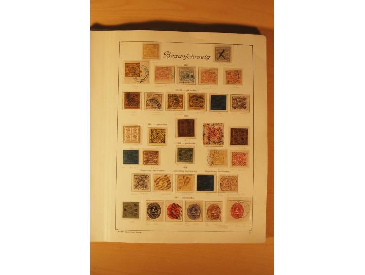1849/1920, vorwiegend gestempelte umfangreiche Sammlung von Baden bis Württemberg, bis auf wenige Werte kpl., dabei zahlreich