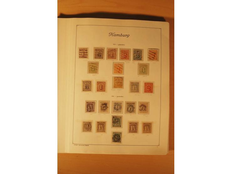 1849/1920, vorwiegend gestempelte umfangreiche Sammlung von Baden bis Württemberg, bis auf wenige Werte kpl., dabei zahlreich