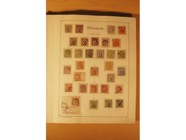 1849/1920, vorwiegend gestempelte umfangreiche Sammlung von Baden bis Württemberg, bis auf wenige Werte kpl., dabei zahlreich