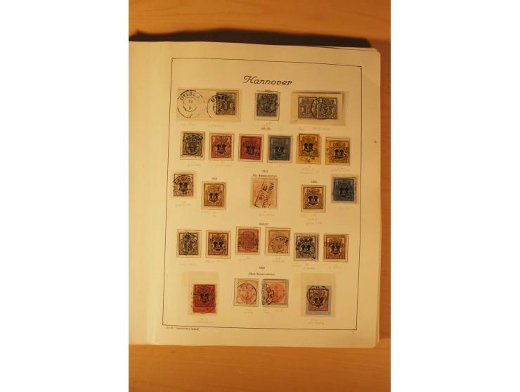 1849/1920, vorwiegend gestempelte umfangreiche Sammlung von Baden bis Württemberg, bis auf wenige Werte kpl., dabei zahlreich