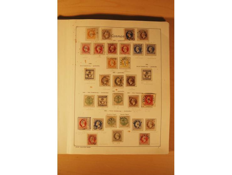 1849/1920, vorwiegend gestempelte umfangreiche Sammlung von Baden bis Württemberg, bis auf wenige Werte kpl., dabei zahlreich