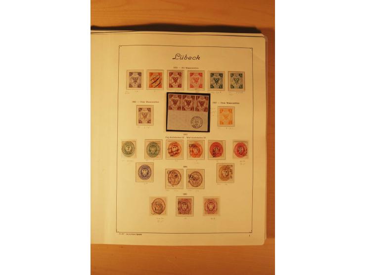 1849/1920, vorwiegend gestempelte umfangreiche Sammlung von Baden bis Württemberg, bis auf wenige Werte kpl., dabei zahlreich