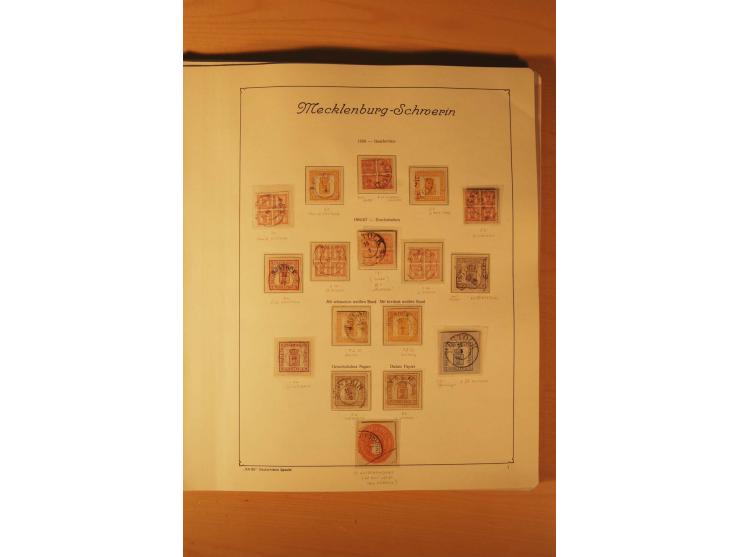 1849/1920, vorwiegend gestempelte umfangreiche Sammlung von Baden bis Württemberg, bis auf wenige Werte kpl., dabei zahlreich